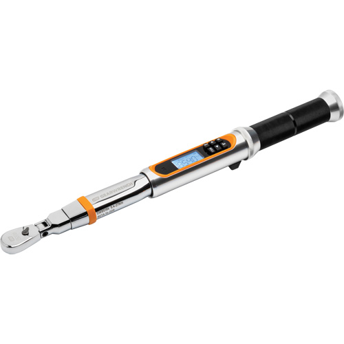 120XP Flex Head Torque Wrench with Angle, Electronic, 1/4" Square Drive, 24 - 240 in-lbs. Rideout Tool & Machine Inc.