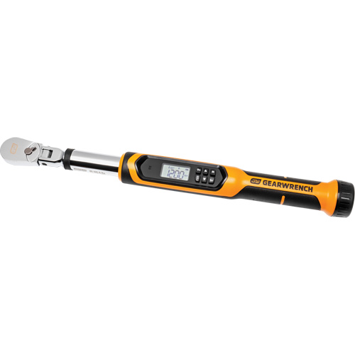 Flex Head Torque Wrench with Angle, Electronic, 3/8" Square Drive, 120 - 1200 ft-lbs. Rideout Tool & Machine Inc.