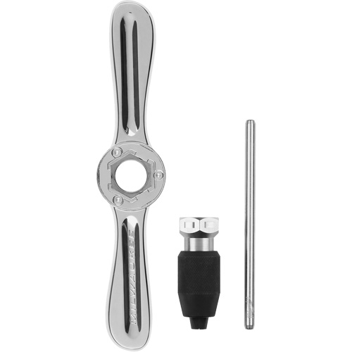 Col de taraus & poign&eacute;e de filetage de taraud & fili&egrave;re 2-en-1 Hex-Lok Rideout Tool & Machine Inc.