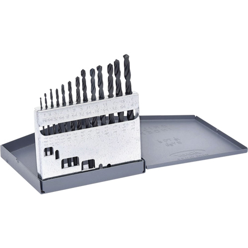 Jeu de forets courts Hyper, 13 morceaux, Acier rapide Rideout Tool & Machine Inc.