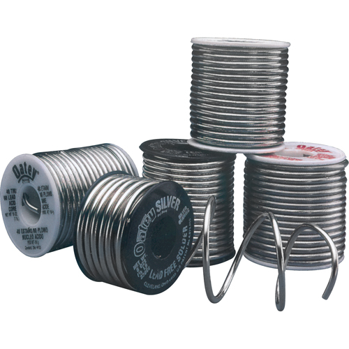 40/60 General Purpose Solder, Lead-Based, 40% Tin 60% Lead, Acid Core, 0.125" Dia. Rideout Tool & Machine Inc.