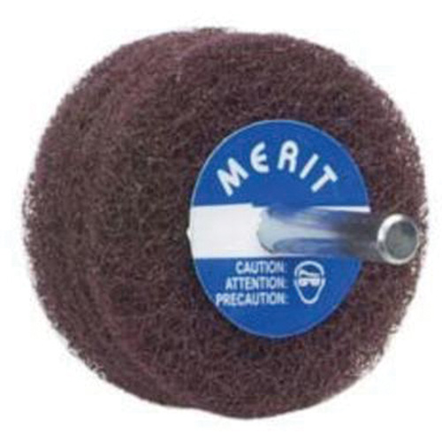 Abrasotex Non-Woven Disc Wheel, 3" Dia. x 1" W, 1/4" Arbor, Aluminum Oxide Rideout Tool & Machine Inc.
