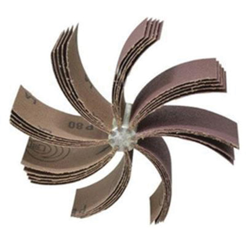 Plain Flap B-830 Bore Polisher, Aluminum Oxide, 80 Grit, 6-3/4" x 1-1/2" x Rideout Tool & Machine Inc.