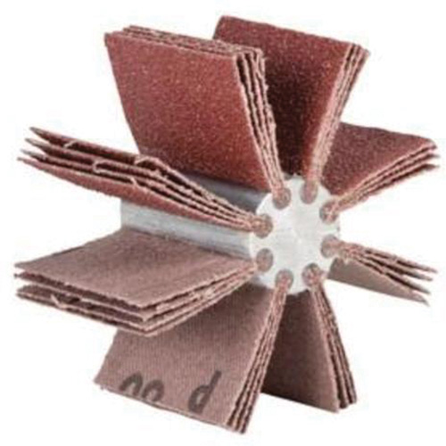 Plain Flap B-830 Bore Polisher, Aluminum Oxide, 120 Grit, 6-3/4" x 1-1/2" x Rideout Tool & Machine Inc.