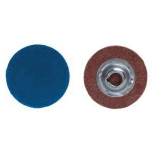 Quick-Change Discs, 2" Dia., 36 Grit, Zirconia Alumina Rideout Tool & Machine Inc.