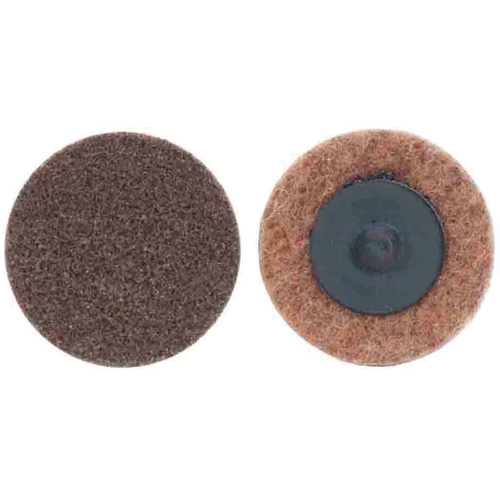 Disques non tiss&eacute;s &agrave; changement rapide, 3" dia., Grain Extra grossier, Oxyde d'aluminium Rideout Tool & Machine Inc.