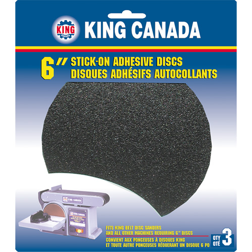 Wood Sanding Disc, 6" Dia., 80 Grit Rideout Tool & Machine Inc.