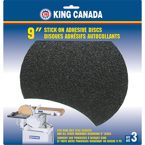 Wood Sanding Disc, 9" Dia., 60 Grit Rideout Tool & Machine Inc.