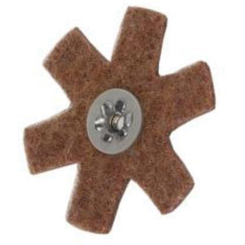 Disque abrasif en forme d'&eacute;toile pour pr&eacute;paration de surface Abrasotex , 3" dia., Grain Cors&eacute;, Oxyde d'aluminium Rideout Tool & Machine Inc.