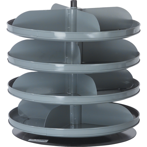 Rotabin&reg; Storage Units, 60 lbs. Capacity per Level, 10 Level, 42-1/8" H x 17" Dia. Rideout Tool & Machine Inc.