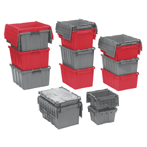 Contenants de distribution Flipak en plastique poly&eacute;thyl&egrave;ne (PE), 15,2" x 10,9" x 9,7", Bleu Rideout Tool & Machine Inc.