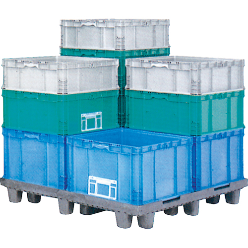 Syst&egrave;me de contenants d'exp&eacute;dition 4845 de StakPak Plus, 15" la x 24" p x 7,5" h, Vert moyen Rideout Tool & Machine Inc.
