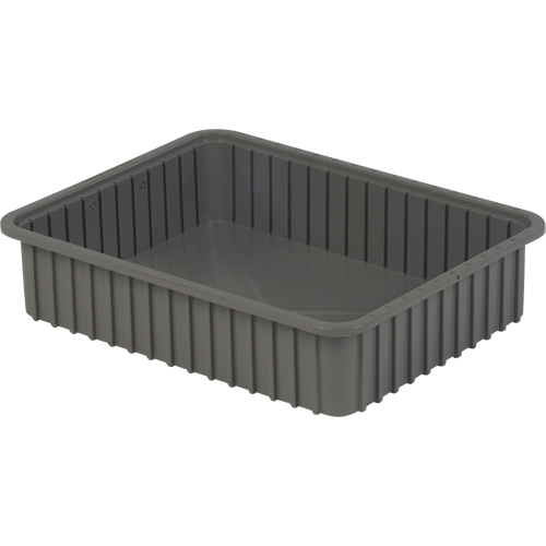 Contenants Divider Box, Poly&eacute;thyl&egrave;ne, 22,4" la x 17,4" p x 5" h, Gris Rideout Tool & Machine Inc.