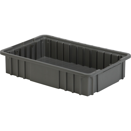 Contenant Divider Box, Poly&eacute;thyl&egrave;ne, 15,5" la x 9,9" p x 3,5" h, Gris Rideout Tool & Machine Inc.