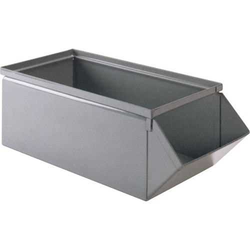 Steel Bin, 100 lbs. Cap., 15" W x 24" D x 11" H, Blue Rideout Tool & Machine Inc.