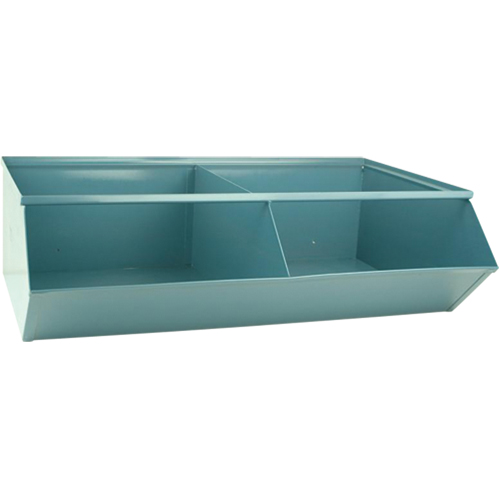 Sectional Bin Units, 100 lbs. Cap., 37" W x 24" D x 11" H, Blue Rideout Tool & Machine Inc.