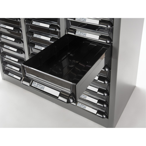 KPC-300 Parts Cabinet, Galvanized Steel, 60 Drawers, 21-3/10" x 10-2/5" x 36-9/10", Grey Rideout Tool & Machine Inc.