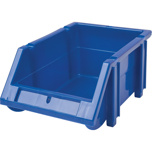 Stack & Hang Bin, 4-13/16" W x 3-3/16" H x 7-1/8" D, Blue Rideout Tool & Machine Inc.