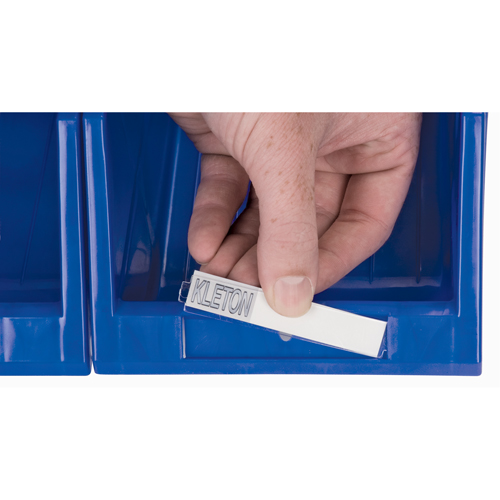 Stack & Hang Bin, 4-13/16" W x 3-3/16" H x 7-1/8" D, Blue Rideout Tool & Machine Inc.