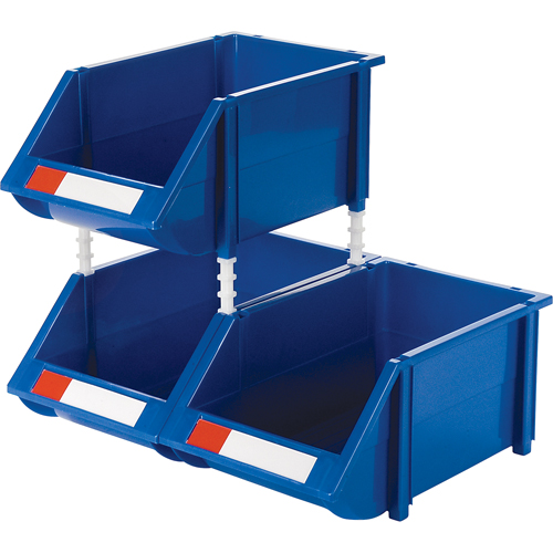 Bac empilable & &agrave; suspendre, 8-3/16" la, 6-3/16" h x 14" p, Bleu Rideout Tool & Machine Inc.