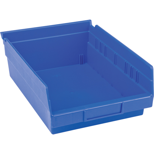 Bacs pour tablette en plastique, 8-3/8" la x 4" H x 11-5/8" p, Bleu, Capacit&eacute; 15 lb Rideout Tool & Machine Inc.