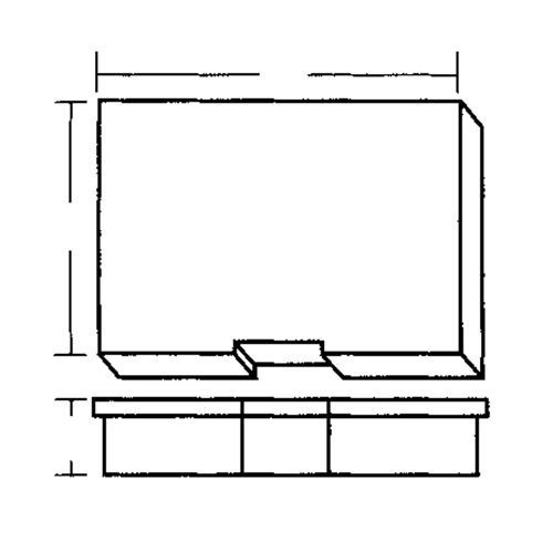 Compartment Case, Plastic, 15-1/2" W x 11-3/4" D x 2-1/2" H, Grey Rideout Tool & Machine Inc.
