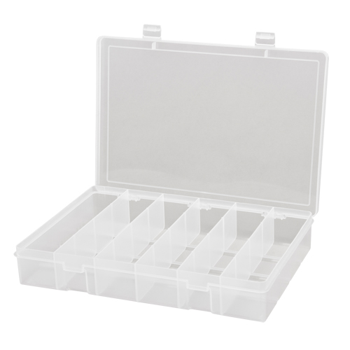 Compact Polypropylene Compartment Cases, 13-1/8" W x 9" D x 2-5/16" H, 6 Compartments Rideout Tool & Machine Inc.