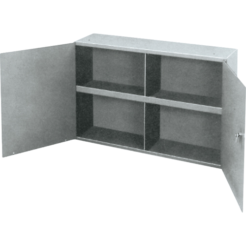 Utility Cabinet, Steel, 2 Shelves, 22-1/4" H x 33-3/4" W x 8-1/2" D, Grey Rideout Tool & Machine Inc.