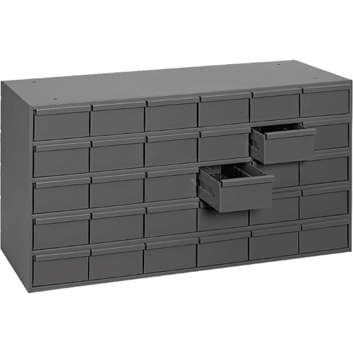 Casiers &agrave; tiroirs industriels, 30 tiroirs, 33-3/4" la x 11-5/8" p x 17-3/4" h, Gris Rideout Tool & Machine Inc.