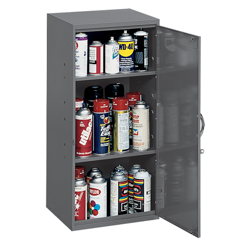 Utility Cabinet, Steel, 2 Shelves, 30" H x 13-3/4" W x 12-3/4" D, Grey Rideout Tool & Machine Inc.