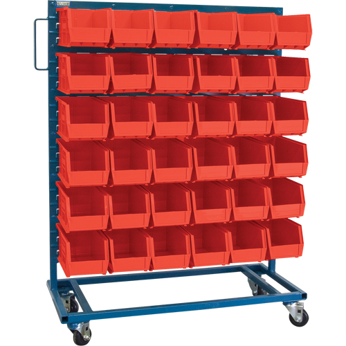 Support mobile pour bacs &agrave; un c&ocirc;t&eacute;, &agrave; un c&ocirc;t&eacute;, 36 bacs, 36" la x 16" p x 46-1/2" h Rideout Tool & Machine Inc.