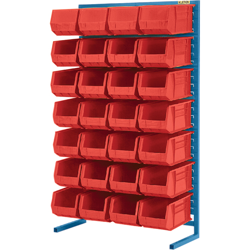 Support stationnaire pour bacs &agrave; un c&ocirc;t&eacute;, 36" la x 12" p x 61" h, 28 bacs Rideout Tool & Machine Inc.