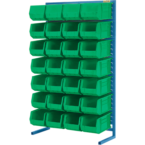 Support stationnaire pour bacs &agrave; un c&ocirc;t&eacute;, 36" la x 12" p x 61" h, 28 bacs Rideout Tool & Machine Inc.