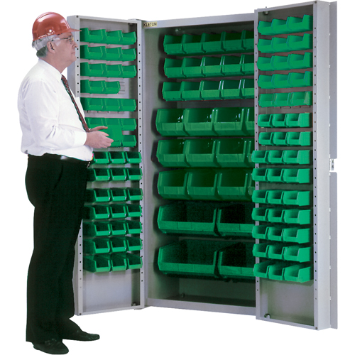 Deep-Door Combination Cabinet, 38" W x 24" D x 72" H, 36 Shelves Rideout Tool & Machine Inc.