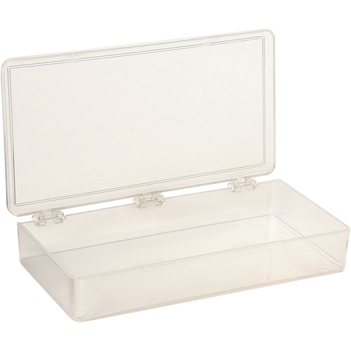 Boîte &agrave; compartiments K-Resin, Plastique, 4" la x 8" p, 1-3/16" h, Transparent Rideout Tool & Machine Inc.