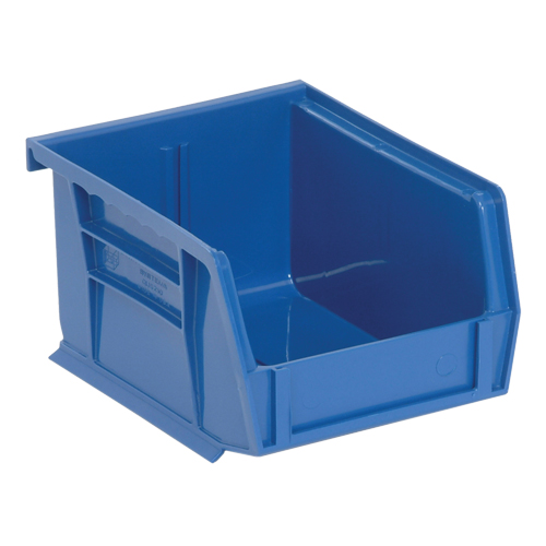 Bacs ultra empilable & suspendable, 4-1/8" la, 3" h x 5-3/8" p, Bleu Rideout Tool & Machine Inc.