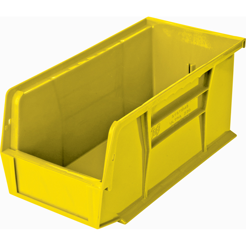 Bacs ultra empilable & suspendable, 5-1/2" la, 5" h x 10-7/8" p, Jaune Rideout Tool & Machine Inc.