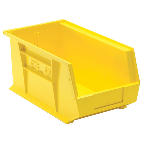 Bacs ultra empilable & suspendable, 8-1/4" la, 7" h x 14-3/4" p, Jaune Rideout Tool & Machine Inc.