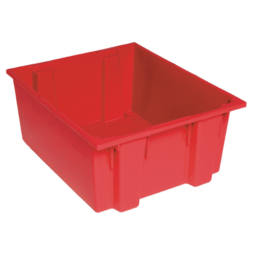 Contenants Stack & Nest, 8" x 19,5" x 13,5", Rouge Rideout Tool & Machine Inc.
