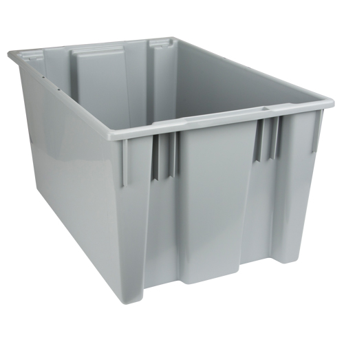 Contenants Stack & Nest, 15" x 29,5" x 19,5", Gris Rideout Tool & Machine Inc.