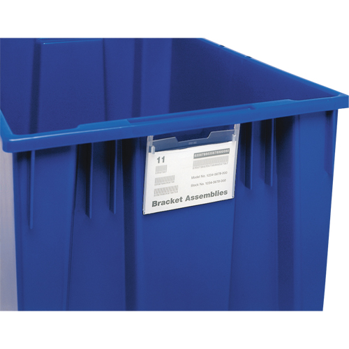 Label Holder for Stack & Nest Tote Rideout Tool & Machine Inc.