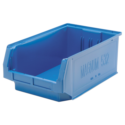 Contenants g&eacute;ants empilables, 12,375" la x 19,75" p x 7,875" h, Bleu Rideout Tool & Machine Inc.