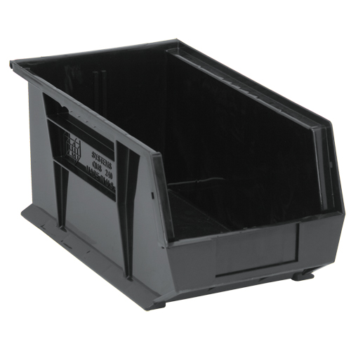 Ultra Stack & Hang Bin, 8-1/4" W x 7" H x 14-3/4" D, Black Rideout Tool & Machine Inc.