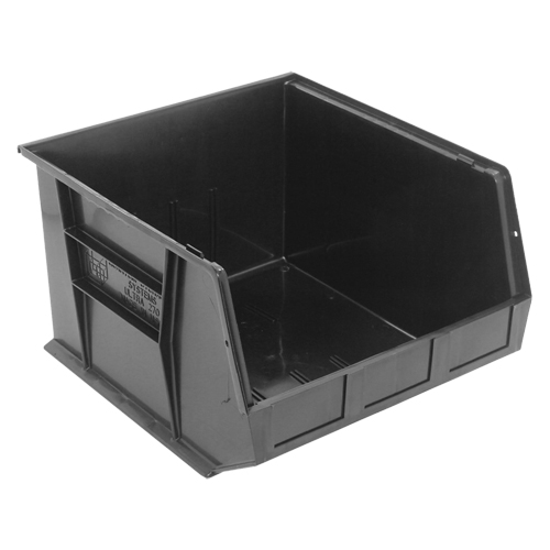 Ultra Stack & Hang Bin, 16-1/2" W x 11" H x 18" D, Black Rideout Tool & Machine Inc.