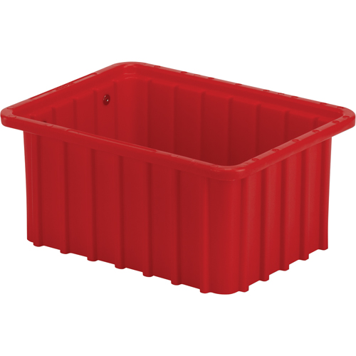 Divider Box, Polyethylene, 9.8" W x 7.3" D x 5" H, Red Rideout Tool & Machine Inc.