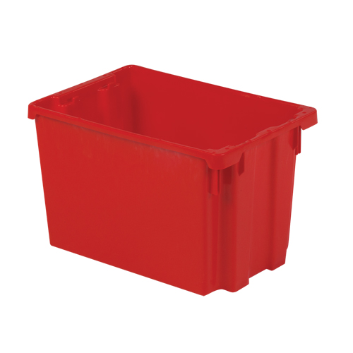 Polylewton Stack-N-Nest&reg; Containers, 12.1" x 19.4" x 12.9", Red Rideout Tool & Machine Inc.
