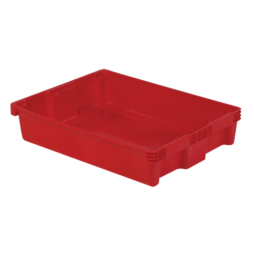 Contenants Stack-N-Nest Polylewton, 6,1" x 29,6" x 22,4", Rouge Rideout Tool & Machine Inc.
