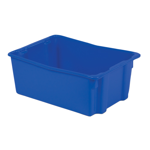 Polylewton Stack-N-Nest&reg; Containers, 10.5" x 26.1" x 18.7", Blue Rideout Tool & Machine Inc.