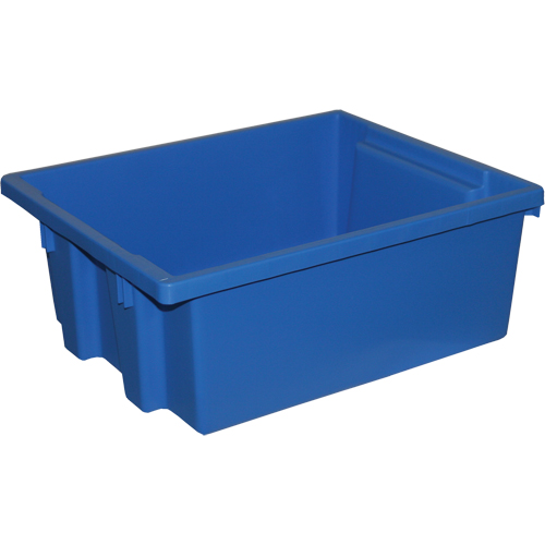 Stack-N-Nest&reg; Storage Bins, 6" x 15.25" x 12.25", Blue Rideout Tool & Machine Inc.