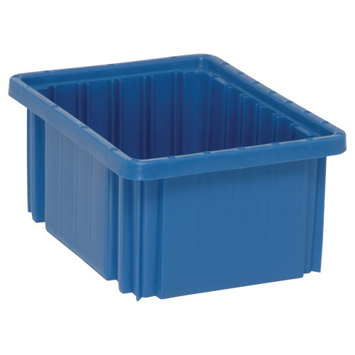 Divider Box&reg; Containers, Plastic, 10.9" W x 8.3" D x 5" H, Blue Rideout Tool & Machine Inc.
